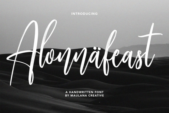 Alonnafeast: A Stylish Script for Handwritten Elegance