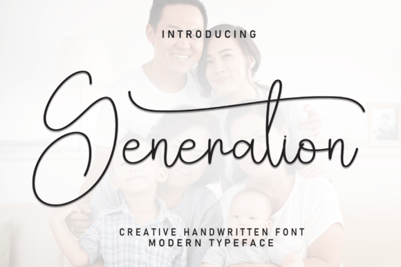 Generation: A Stylish Script Font for Elegant Designs