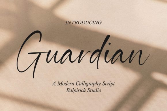 Guardian: The Modern Calligraphy Script for Impactful Design