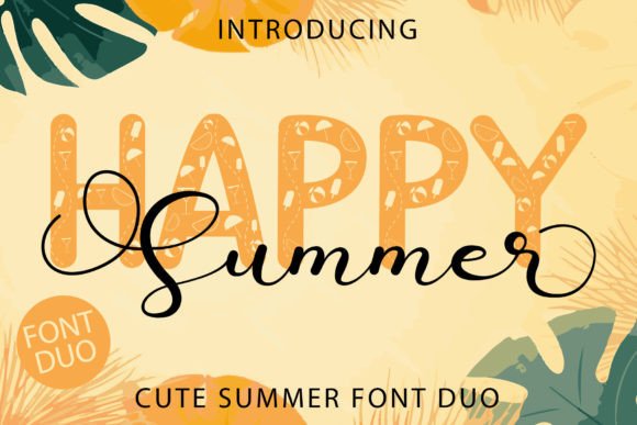 Happy Summer: A Font Duo for Fresh, Playful Designs