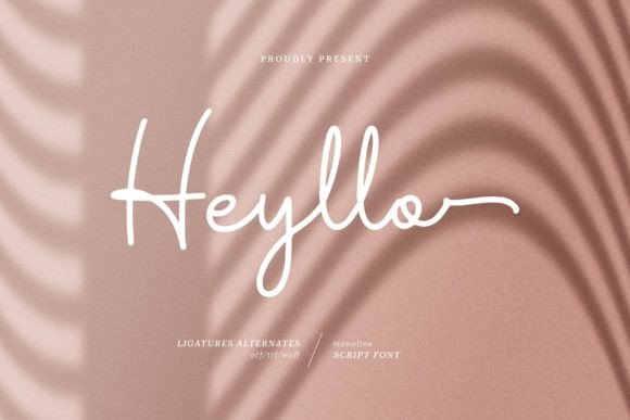 Heyllo: The Monoline Script for Approachable Branding