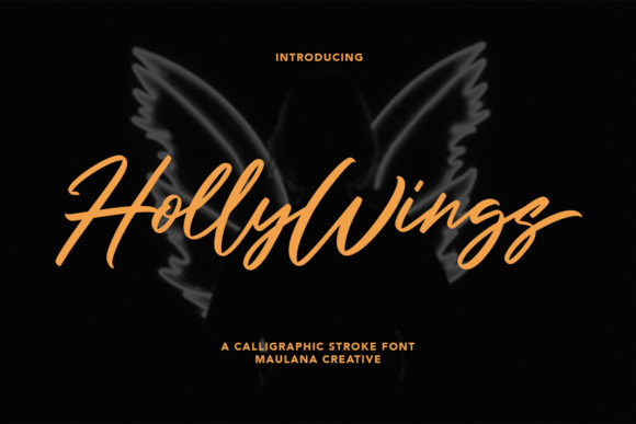 Holly Wings: A Bold Script for Modern Branding