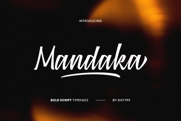 Mandaka: A Typeface with Retro Masculine Authority
