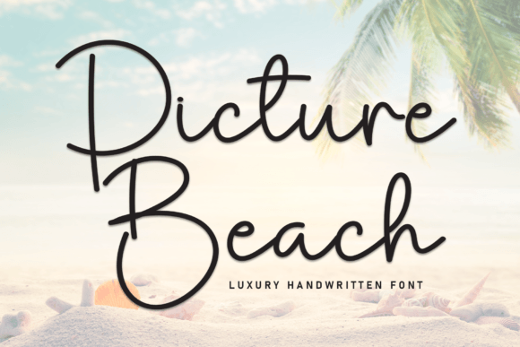 Picture Beach: A Creative Script Font for Modern Designs