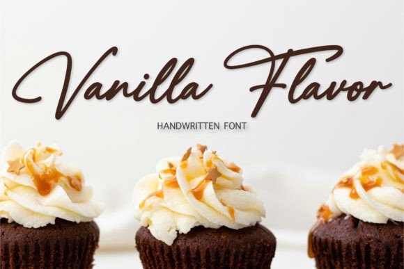 Vanilla Flavor: A Handwritten Script for Modern Designers